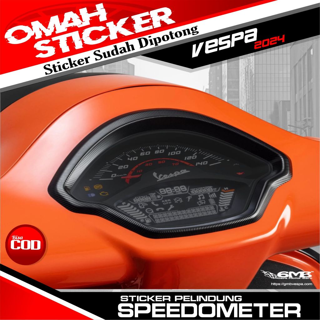 Sticker Pelindung Kaca Spido Vespa Matic Sprint 150 S 2024 | Stiker Pelindung Spido Vespa Sprint 150