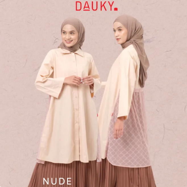 DAUKY L Tunic Lace Katun | by DAUKY Fashion Atasan Tunik Kemeja
