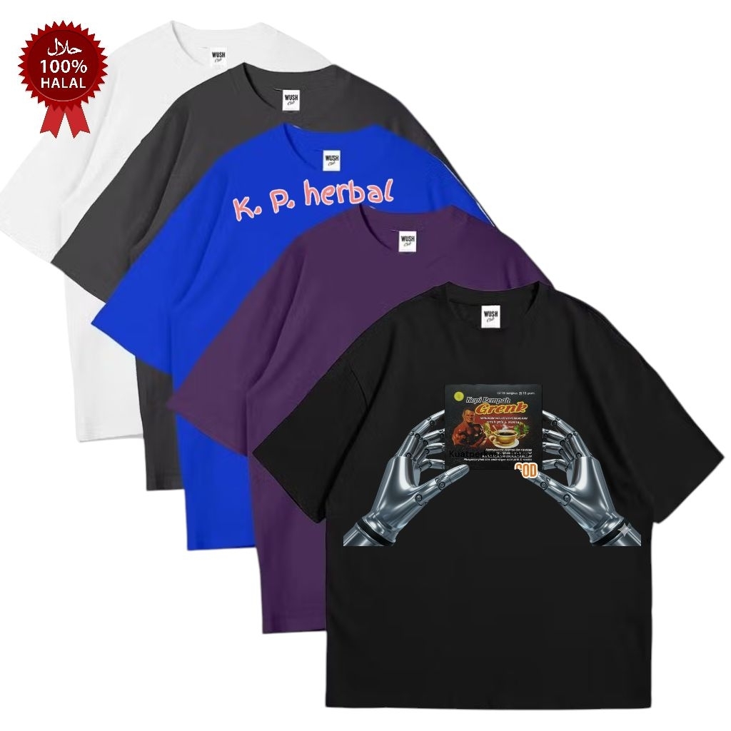 Kaos Motif GREnk Tangan Robot kopi