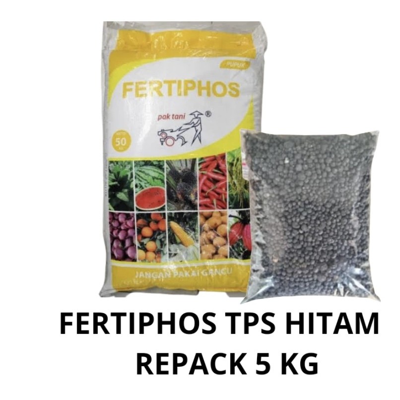 PUPUK FERTIPHOS PAK TANI TSP HITAM REAPCK 5 KG