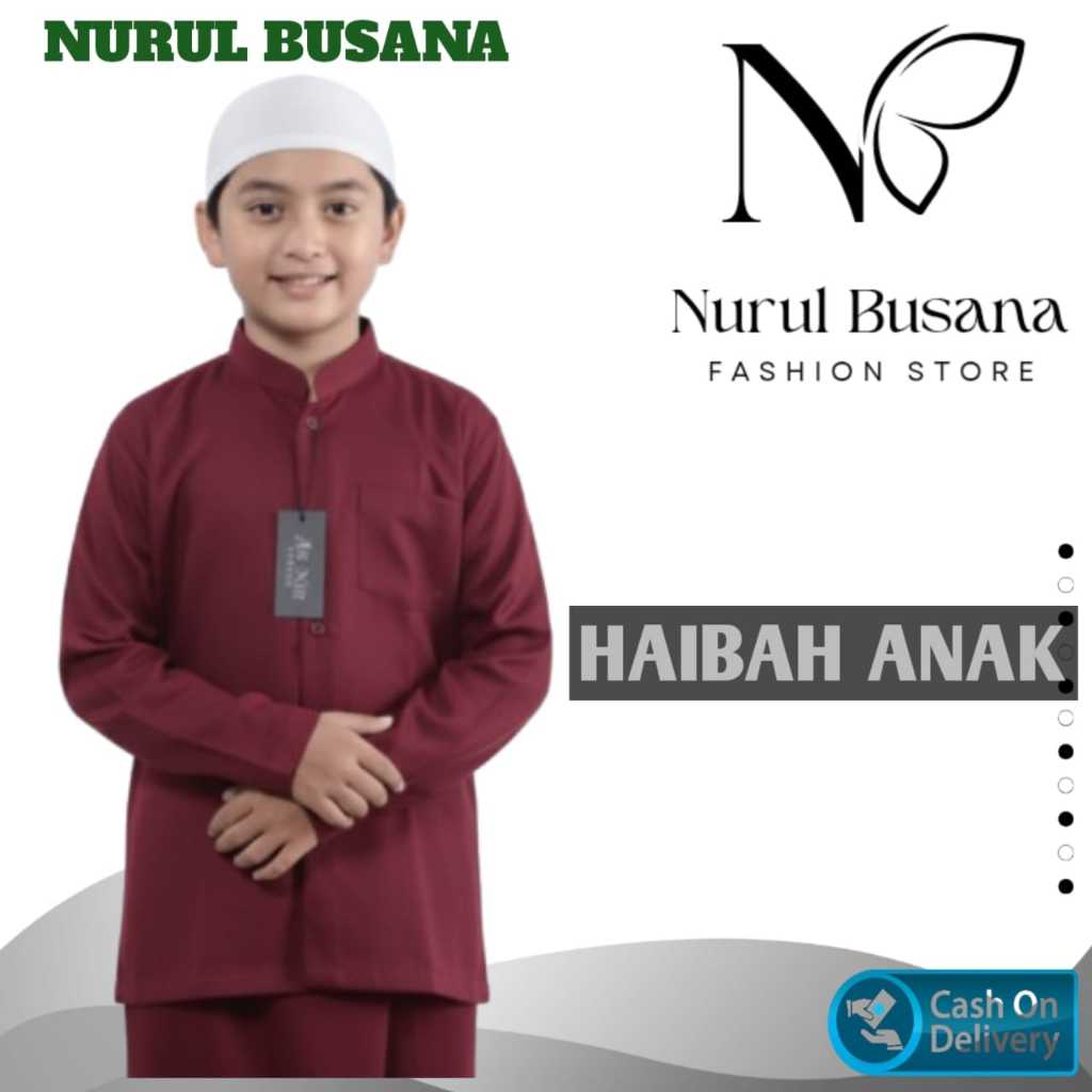 BAJU KOKO HAIBAH ANAK PREMIUM/KOKO HAIBAH ANAK LENGAN PANJANG
