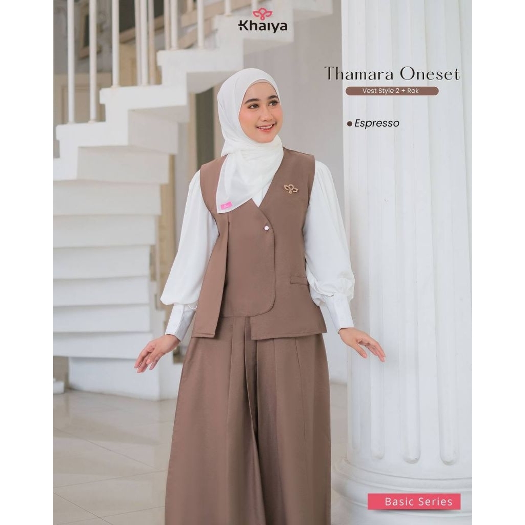 THAMARA VEST & HEEJIN BLOUSE | KHAIYA