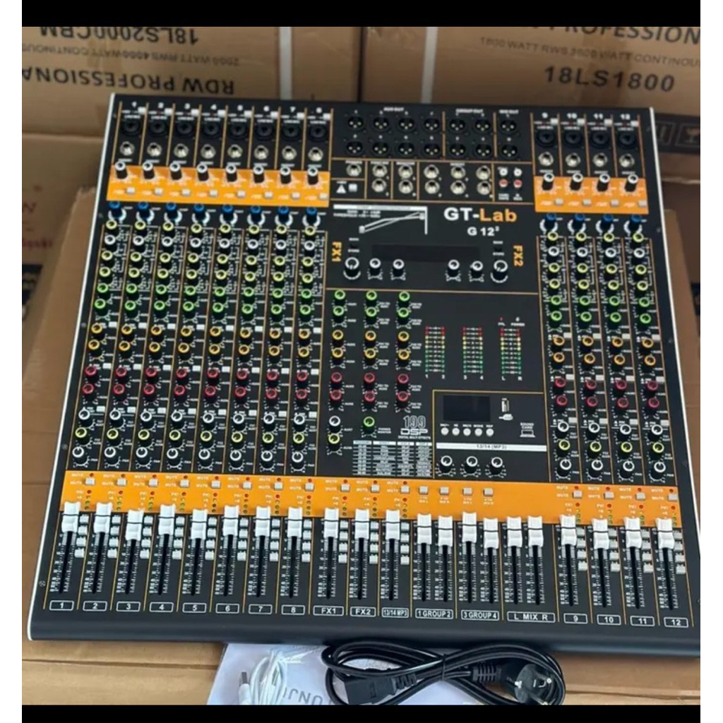 Mixer GT LAB 12 gen 2 12 chanel G12 dobel efek original