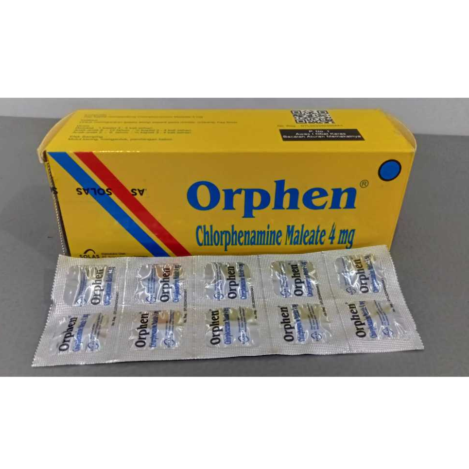OBAT RHINITIS ALERGI DAN BIDURAN ORPHEN 20 STRIP X 10 TABLET