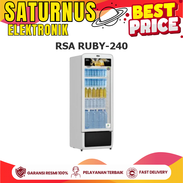 RSA RUBY-240 LITER SHOWCASE 1 PINTU DISPLAY COOLER
