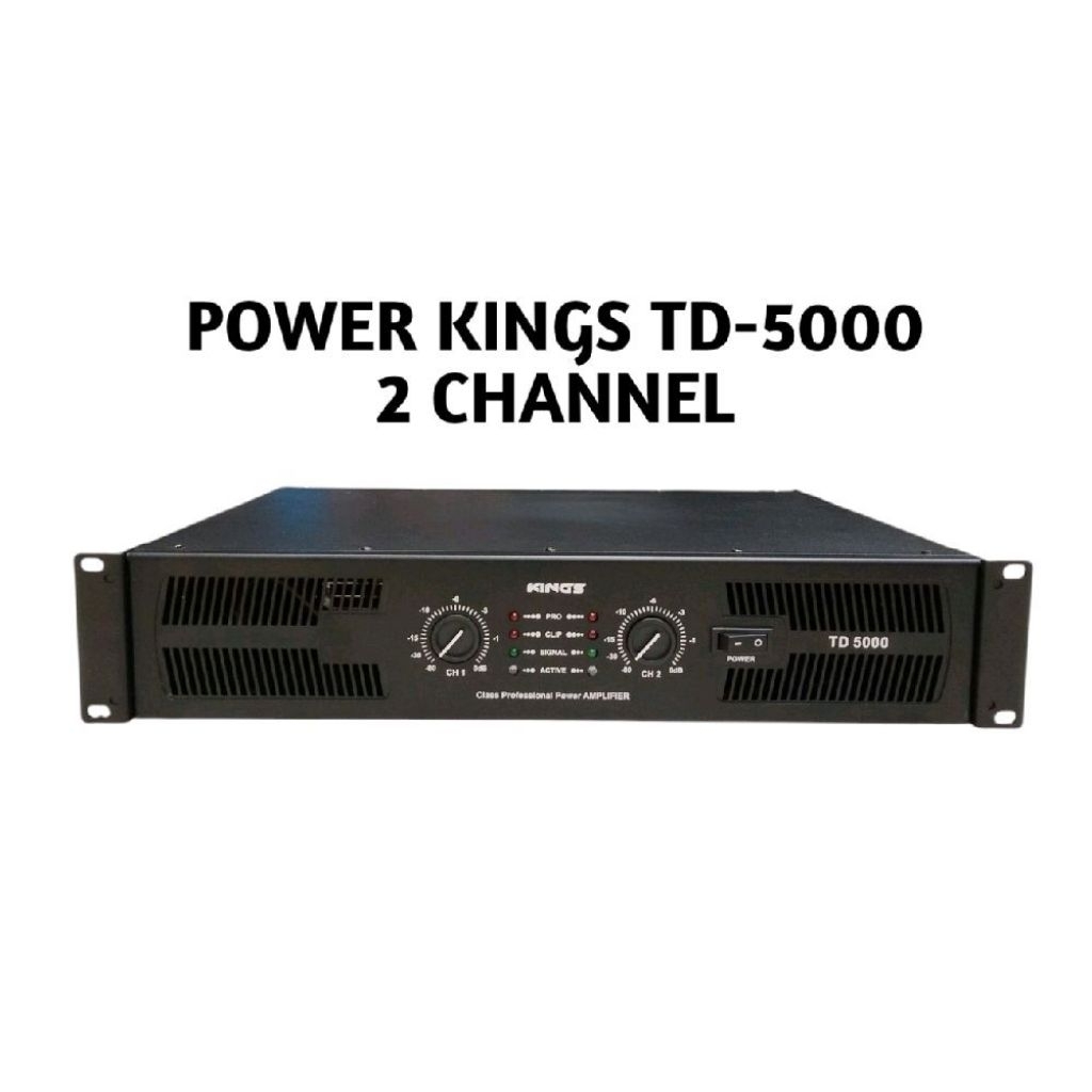 Power Amplifier KINGS TD-5000 2 Channel // Power Amplifier KINGS 2 Channel TD-5000