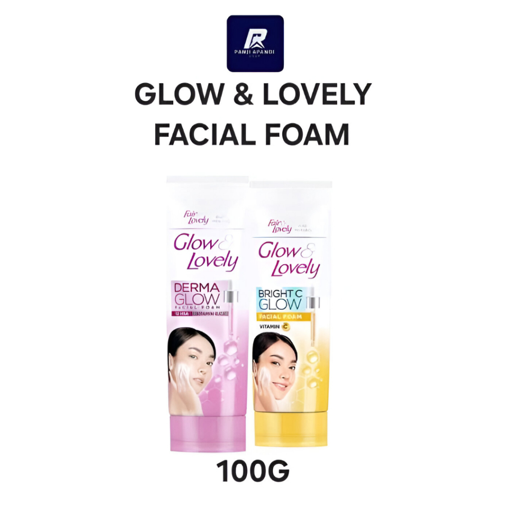 Glow & Lovely Facial Foam 100g Fair And Lovely Sabun Cuci Muka Multivitamin Vitamin C Cerah BPOM