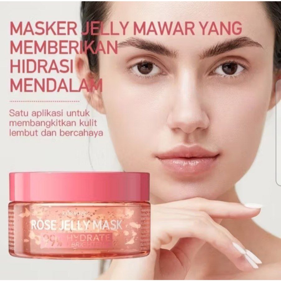 Moisturize Rose Jelly Mask  | Masker Wajah | Jerawat | Bruntus | Bopeng | Bekas Jerawat | Kemerahan 