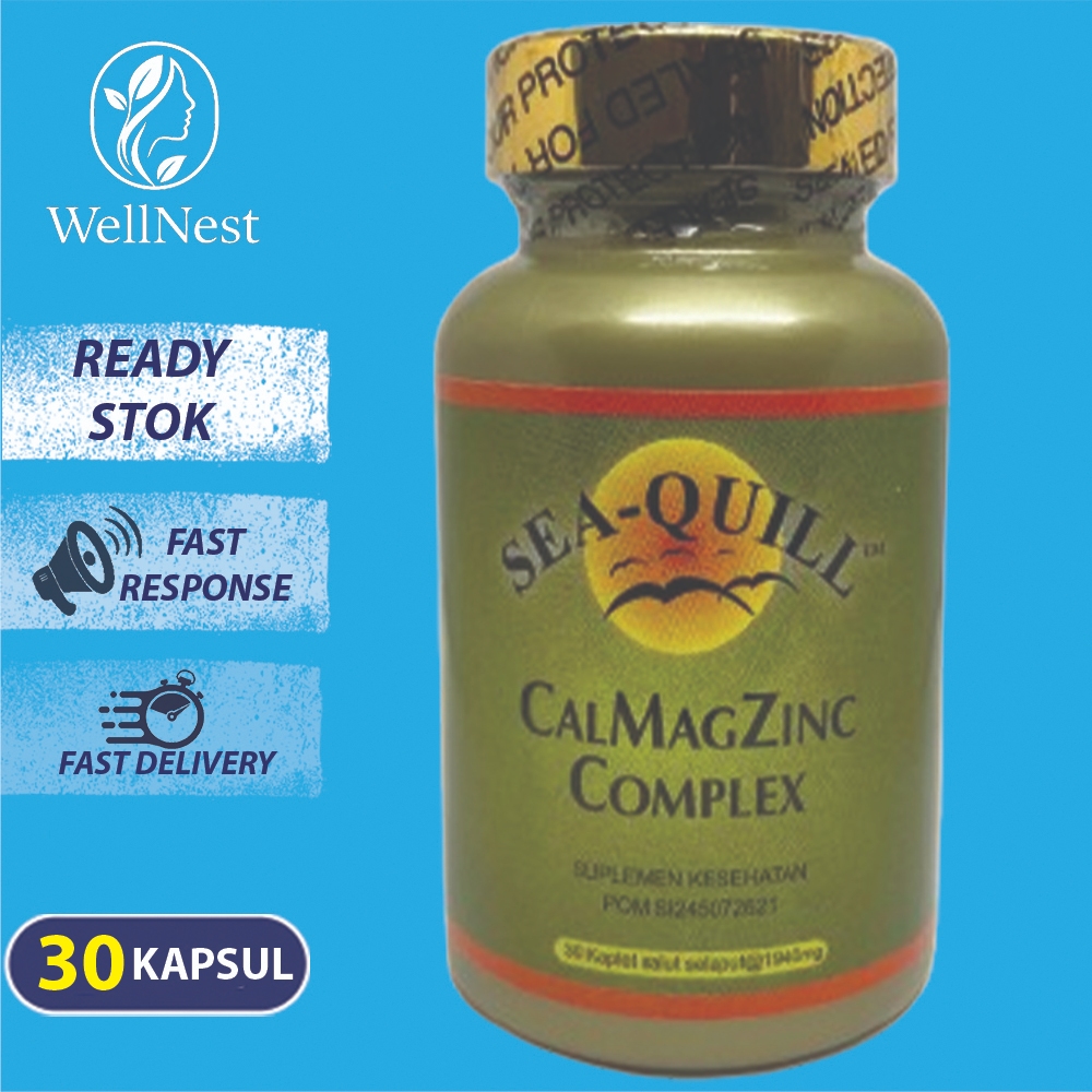 Sea Quill CalMagZinc Complex 30 Tablet Membantu Menjaga Kesehatan Tulang Dan Gigi