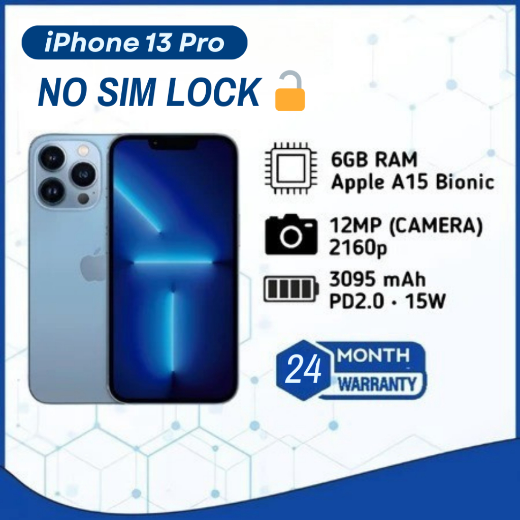 iPhone 13 Pro ex iBox Beacukai IMEI Permanen Garansi 24 Bln 100% Original Second iPhone FULLSET No S