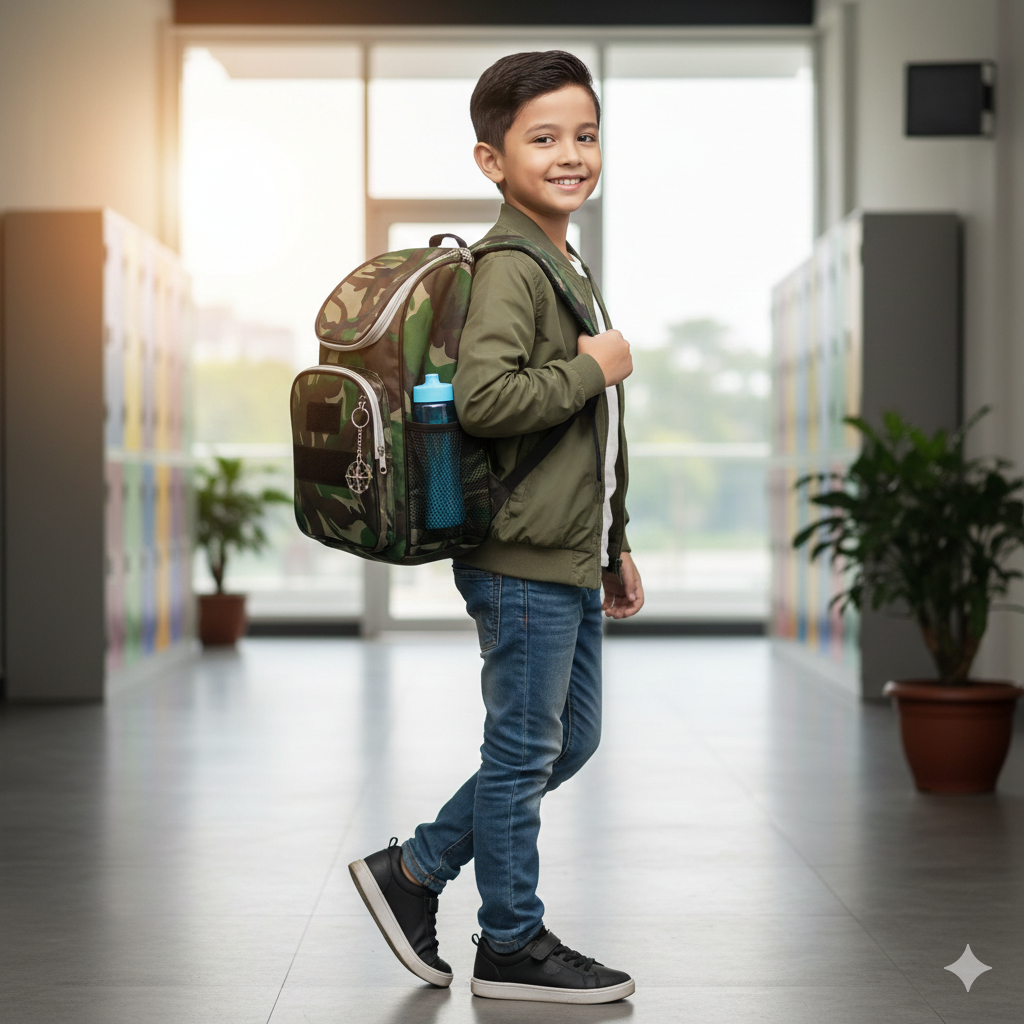 TAS RANSEL ANAK LAKILAKI TAS LORENG TAS TENTARA ANAK ANAK WS 002 TAS RANSEL TERBARU