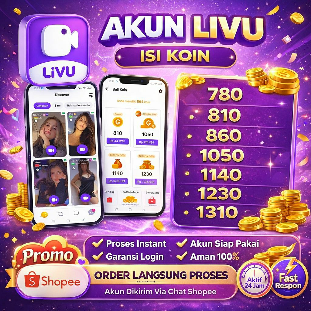 Akun LIVU Premium 780 -1310 Koin - Akun siap pakai