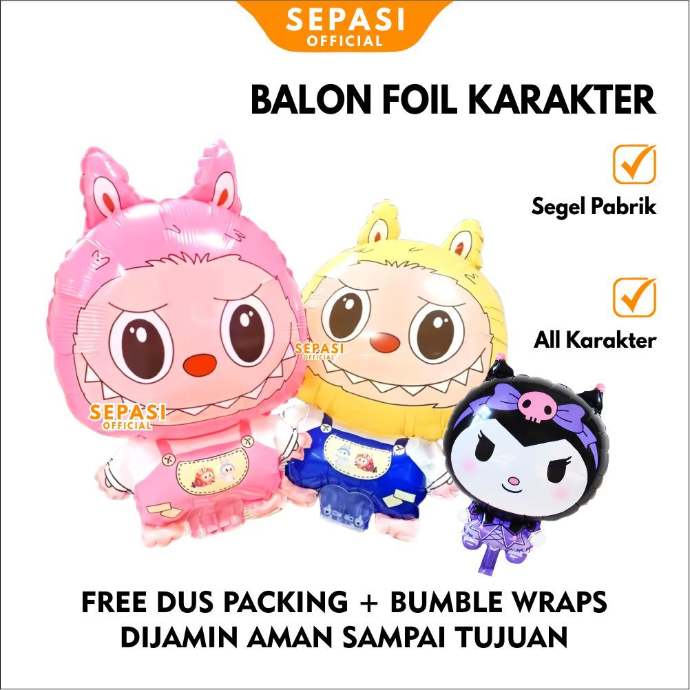 Balon foil karakter kepala animal dekorasi ulang tahun balon ulang tahun