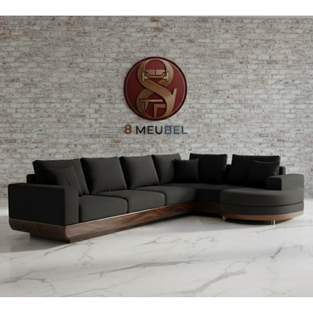 SOFA L MODERN CLASSIC kursi tamu minimalis bed kayu