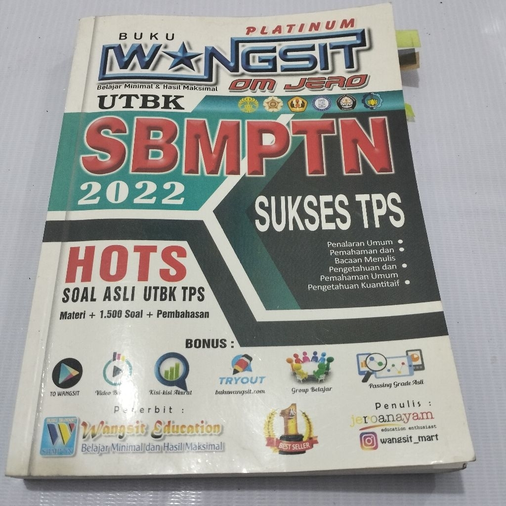 WANGSIT SBMPTN 2022 SUKSES TPS OM JERO