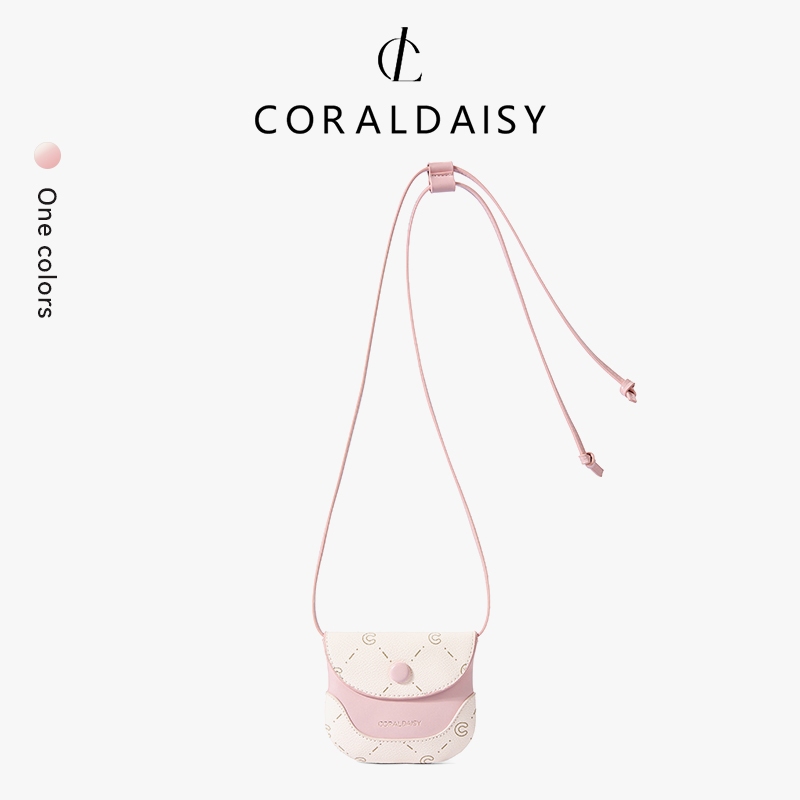 CORALDAISY Tas Wanita 2026 Lucu Mini Sling Bag Tali Panjang Kecil Tas Selempang Kartu Koin Tas Bahu