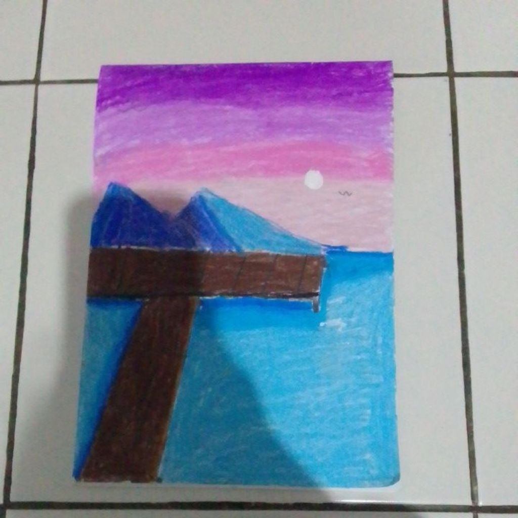 lukisan pemandangan aesthetic