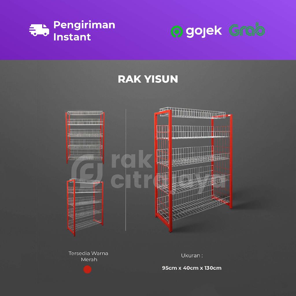 KHUSUS INSTAN ONLY | YISUN RAK TOKO DISPLAY SNACK CIKI BESI JUMBO SERBAGUNA | MELODY/MARGO