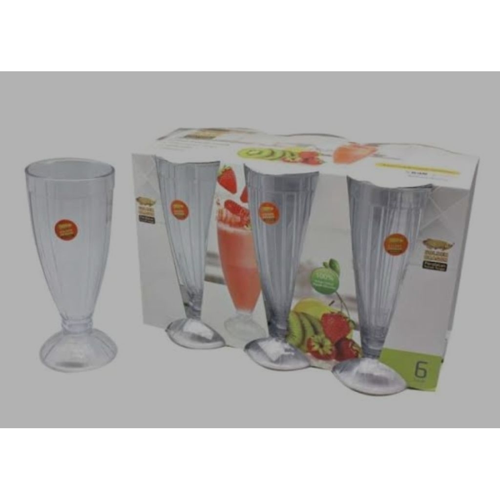 gelas jus belimbing golden dragon akrilik 844 420ml gelas jus akrilik estetik per 6pcs