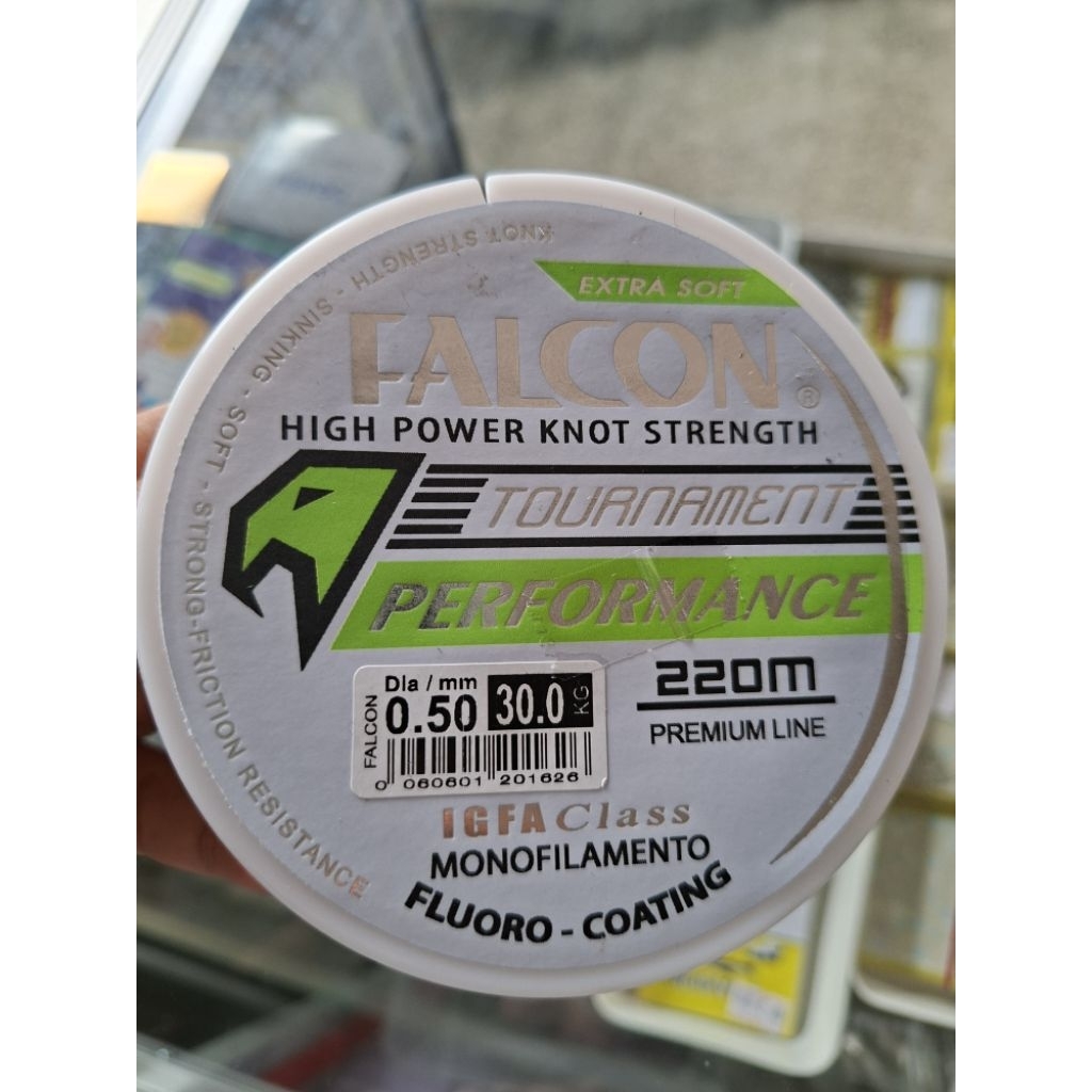 ECERAN senar pancing FALCON ekstra soft tournament performance 0,50 mm 30 kg