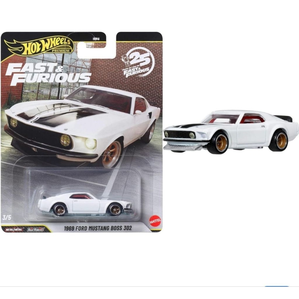Hot Wheels Premium Fast & Furious 25th Anniversary 1969 Ford Mustang Boss 302