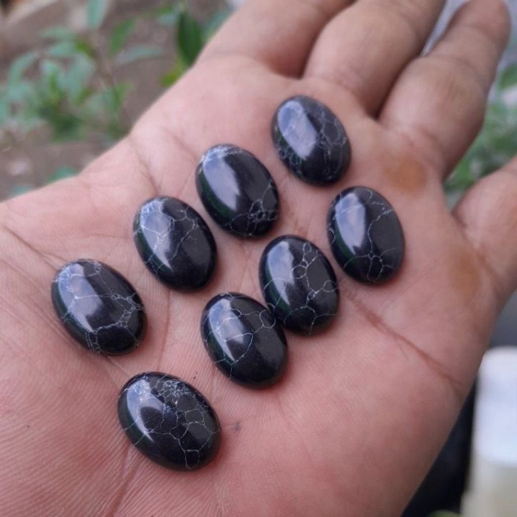 batu akik pirus hitam mesir bukan pirus situbondo 18x13 mm harga terbaik