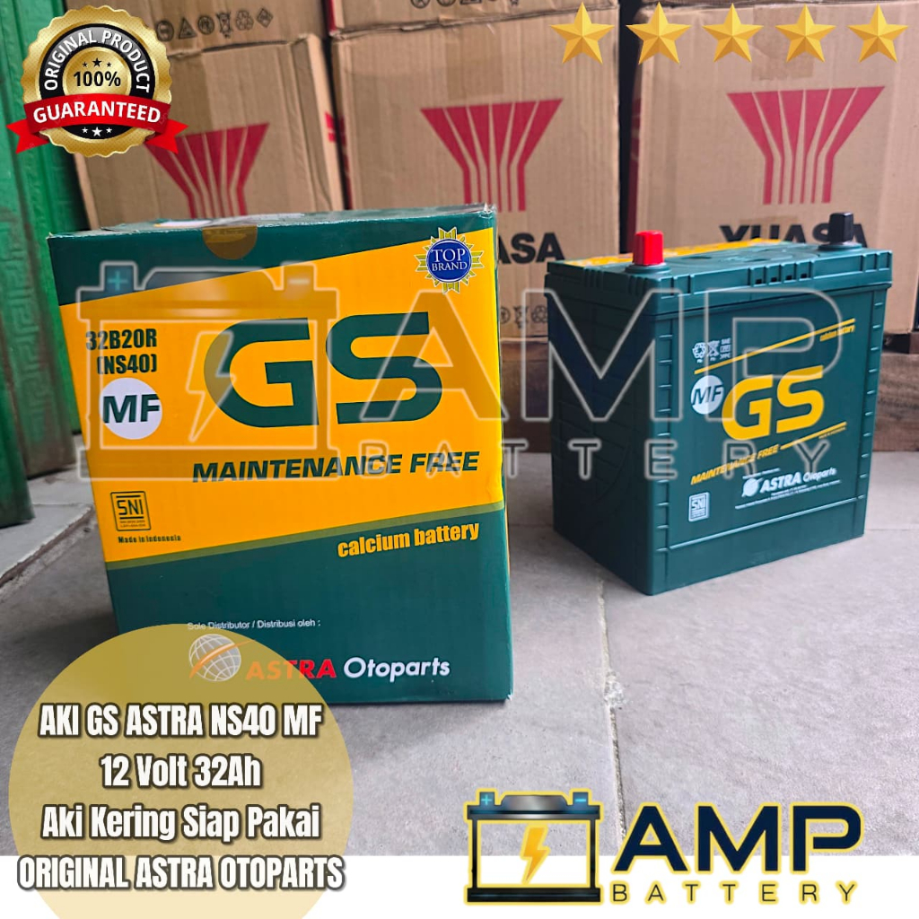 Aki Mobil NS40 GS Astra Aki Kering MF Original Astra Otoparts