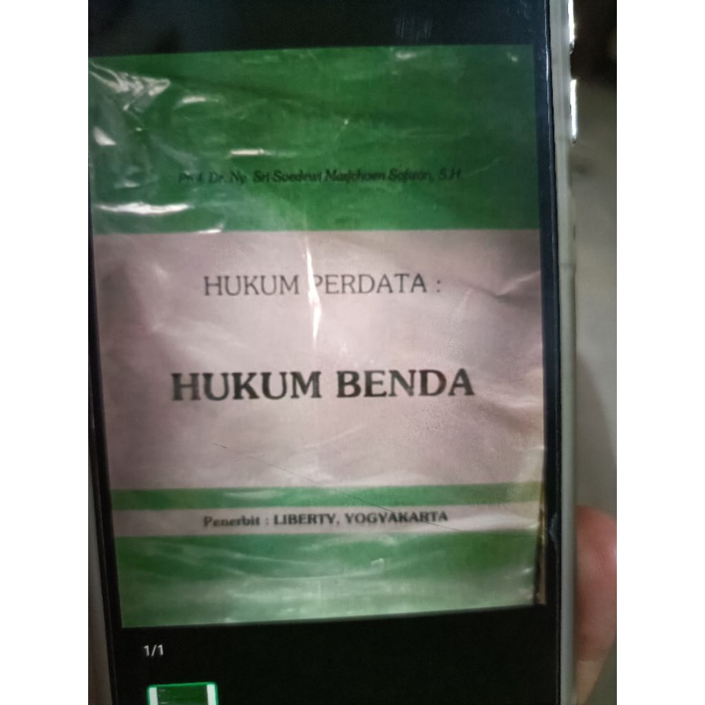 Hukum Perdata Hukum Benda