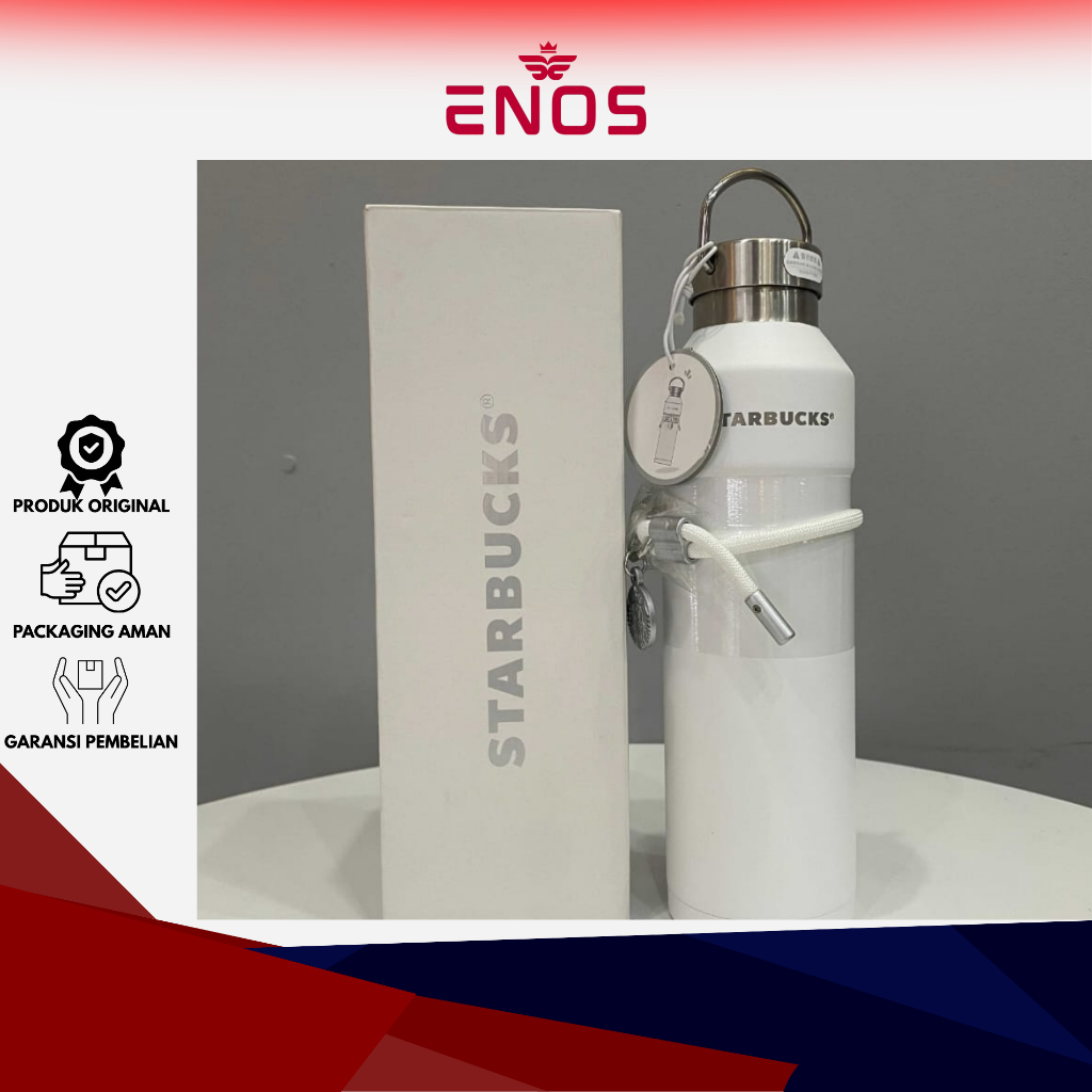 TUMBLER STARBUCKS 100% ORIGINAL | WHITE TUMBLER | PREMIUM TUMBLER | BOTOL MINUM STARBUCKS