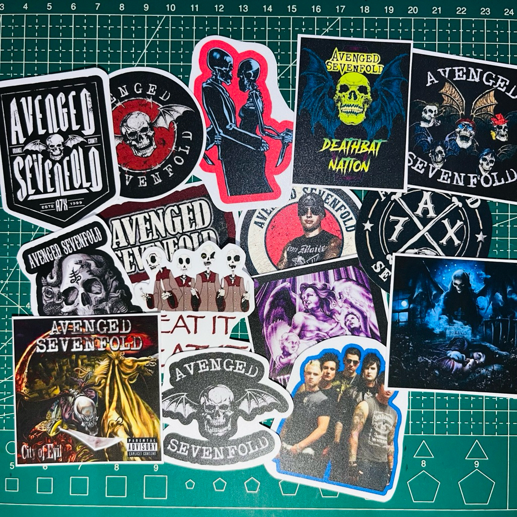 [15 PCS] STICKER AVENGED SEVENFOLD / A7X ISI 15 STICKER