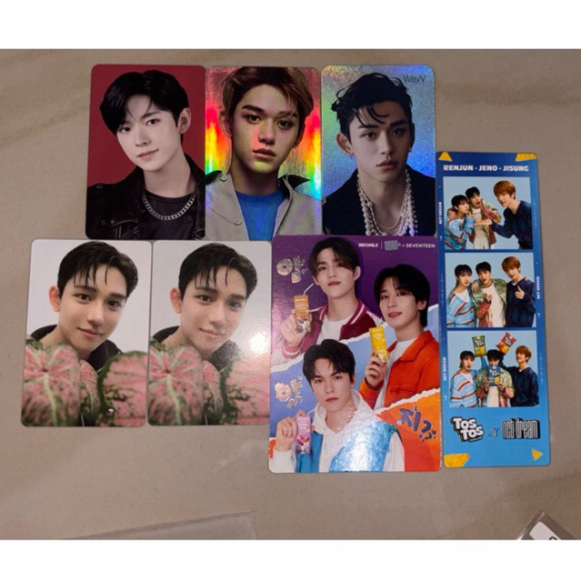 Photocard official Lucas WayV Kickback holo, Lucas Empathy 2018 hologram, LeeKnow StrayKids X Ultra 