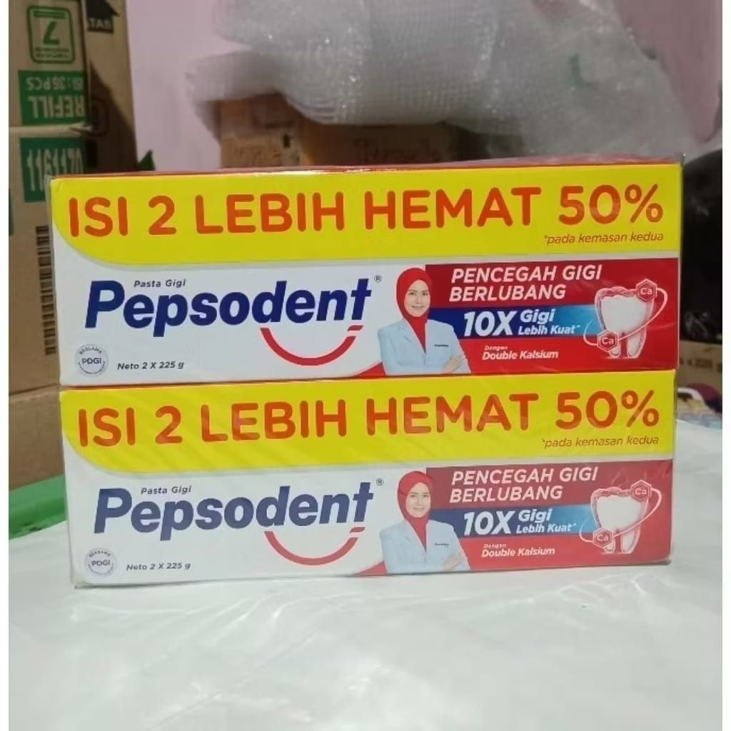 Pepsodent 225 gram / (1 Box) pepsodent 225gram isi 2