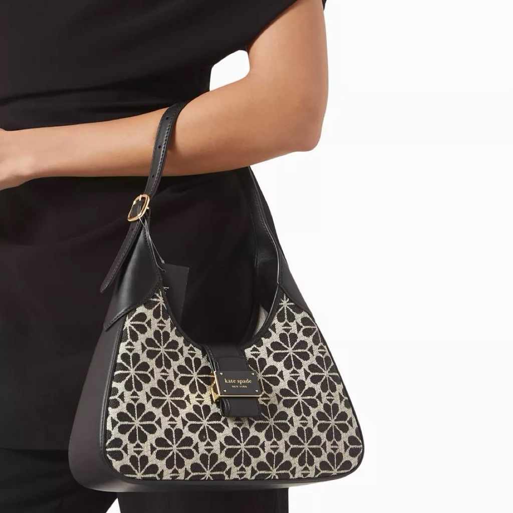 BRAND NEW KATE SPADE KS Spade Flower Jacquard Nouveau Small Hobo Shoulder Bag