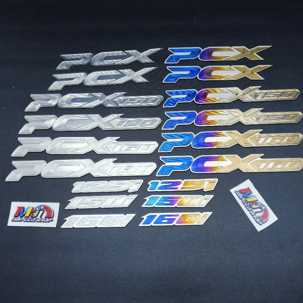 EMBLEM BODY PCX/LOGO PCX 125 150 160 TITANIUM GR5 VIETNAM