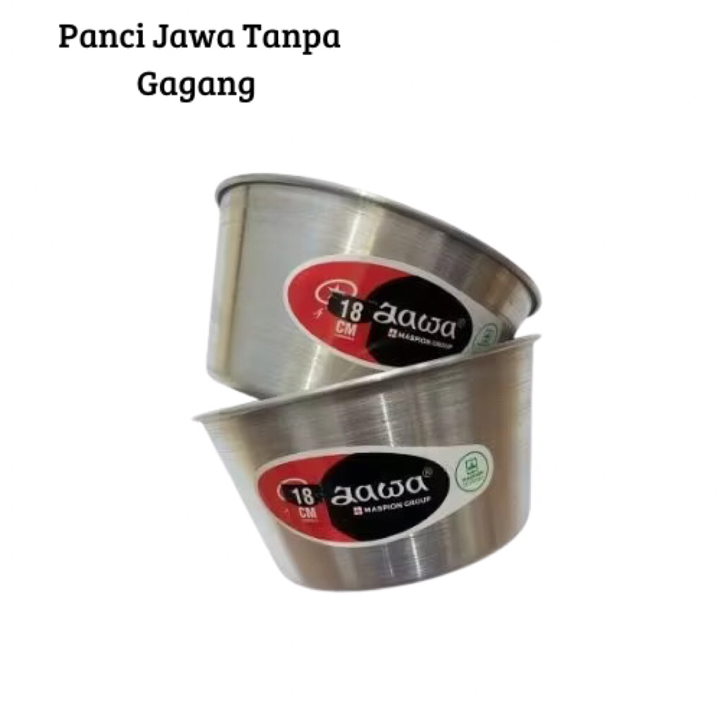 PANCI JAWA ALUMUNIUM TANPA GAGANG TERMURAH/ KOBOKAN PANCI TERMURAH