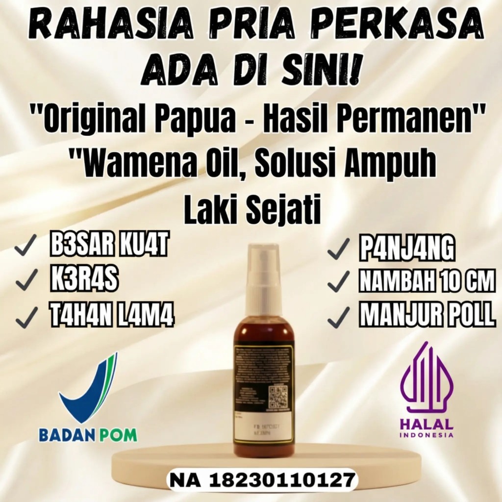 pembesar joni p3nis vital pria original obat kuat lelaki pria tahan lama minyak wamena Asli 100%