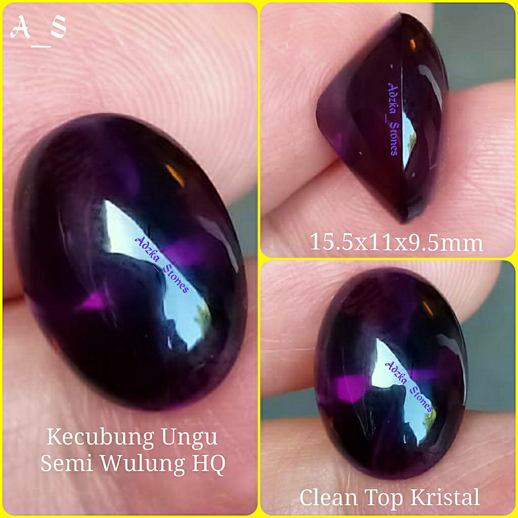 Kecubung Ungu Amethyst Pekat Kental Kehitaman High Quality
