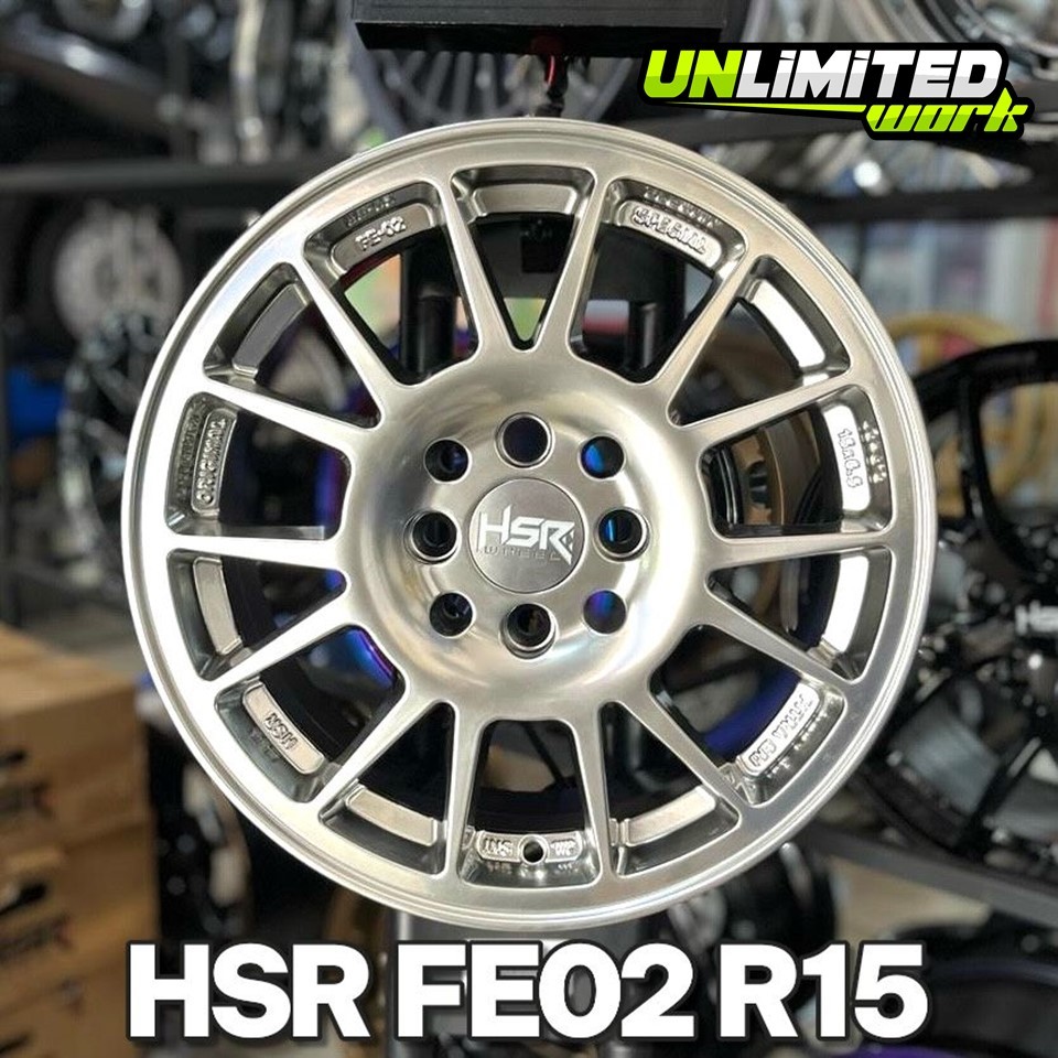 Velg Model Rally Look Ring 15 HSR FE02 R15 Velg Mobil Ignis Mobilio Swift Jazz Yaris Brio Termurah