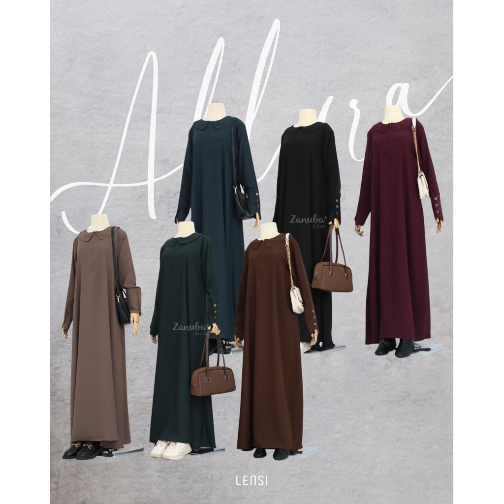 Allura Abaya Zanuba Hijab | Abaya Zanuba | Gamis Zanuba | Jilbab Zanuba