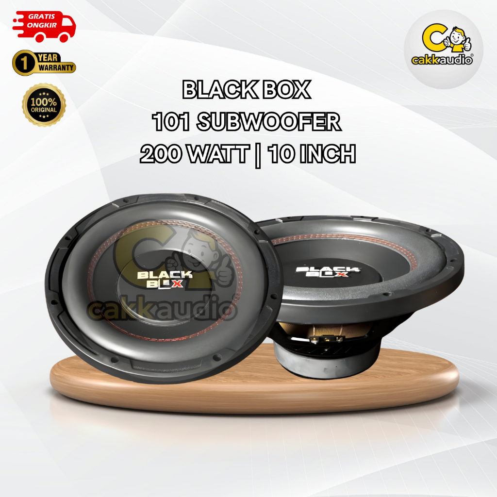 Subwoofer Mobil Black Box 101 | 10 Inch | 200 Watt