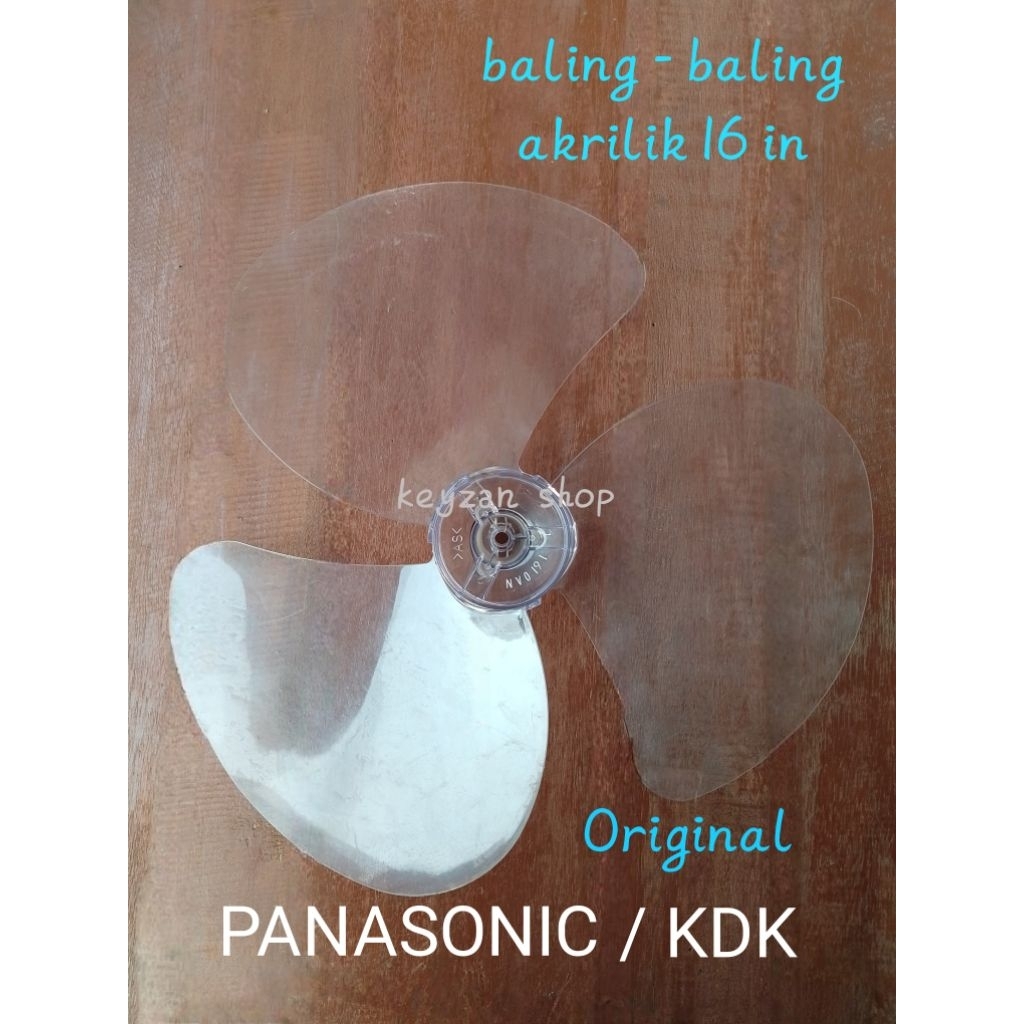 baling baling akrilik kipas angin panasonic national kdk dll uk 12 & 16 in original copotan