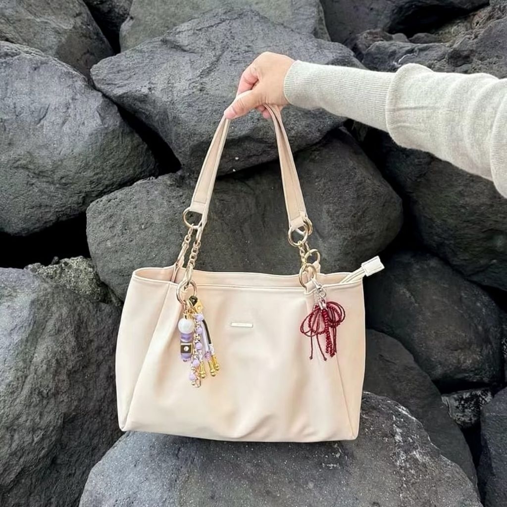 Tote Bag Wanita Muat Laptop 14 Inch | Tas Kuliah Kerja Aesthetic Besar