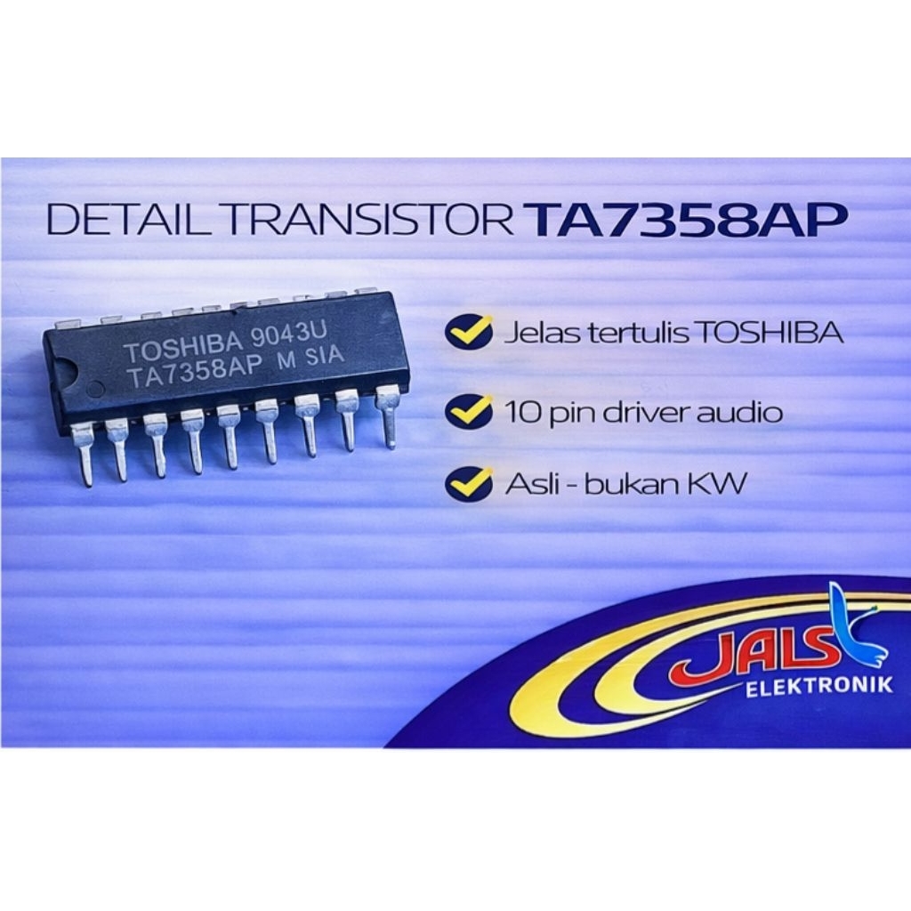 IC TA7358AP ORIGINAL – Audio IF Amplifier – JALS ELEKTRONIK
