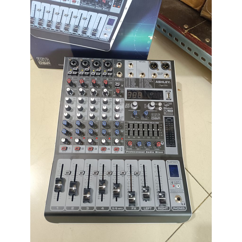 Mixer Ashley Super M4 Compressor Original Mixer Audio Ashley Super M4 Compressor Effect Reverb 256 D