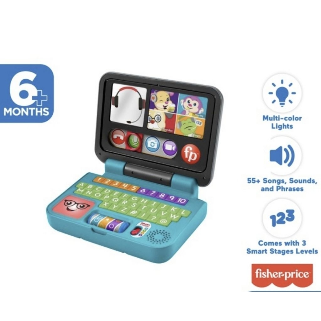 FISHER PRICE/MAINAN EDUKASI/LAPTOP FISHER PRICE