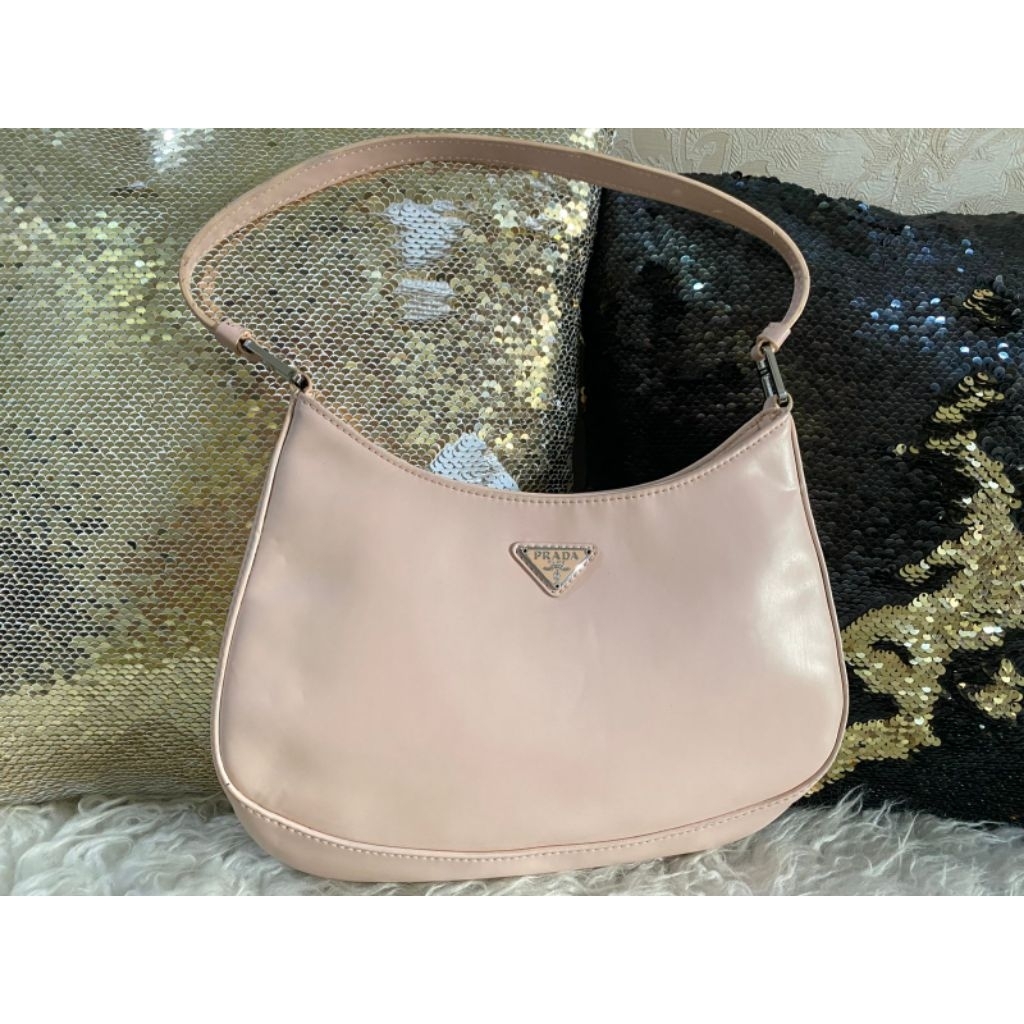 Prada Cleo brushed leather shoulder bag