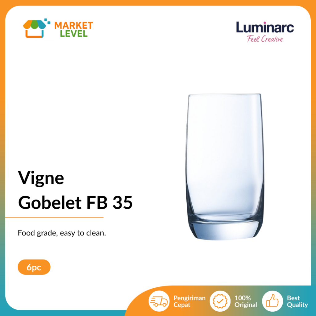 Luminarc - Gelas Kaca Vigne Gobelet Fb 35