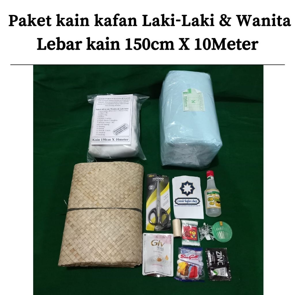 set kain kafan lengkap