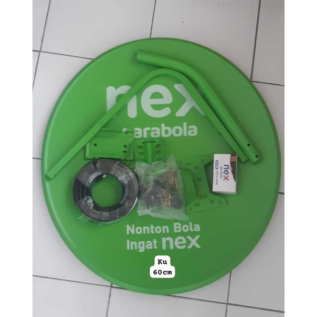 Dish Nex parabola 60cm Solid + LNBF + Kabel 20m