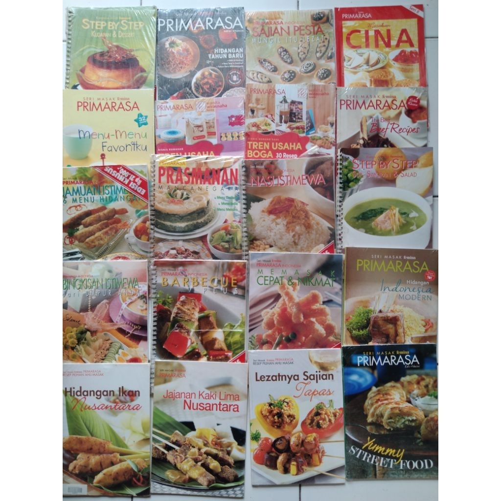 Buku Resep Masak SERI MASAK FEMINA PRIMARASA INDONESIA Edisi Khusus YUMMY STREET FOOD, KUDAPAN & DES
